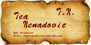 Tea Nenadović vizit kartica